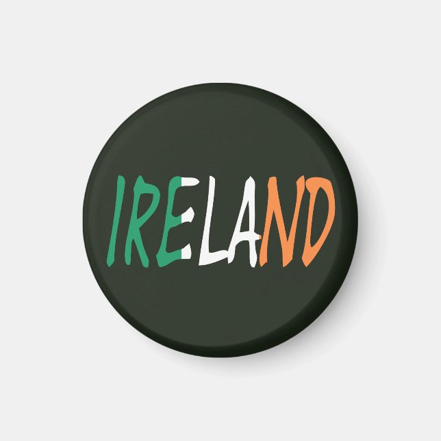 Irland überlagert sich auf irischem Flag Magnet (Vorne)