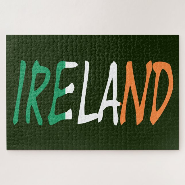 Irland überlagerte sich auf irischer Flagge 20x30  (Horizontal)