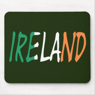Irland Überlaid auf Irish Flag mps Mousepad