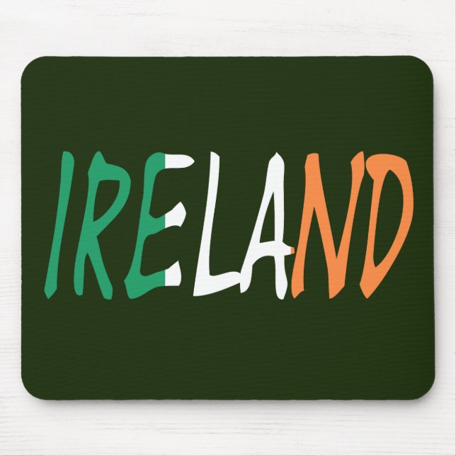 Irland Überlaid auf Irish Flag mps Mousepad (Vorne)