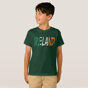 Irland überschneidet auf der irischen Flagge Boys T-Shirt