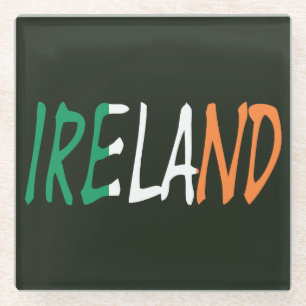 Irland überschneidet den Untersetzer Glass unter