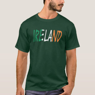 Irland überschneidet die irische Flagge Mens Basi T-Shirt