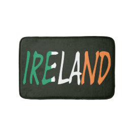 Irland überschneidet sich auf irischer Flagge bmcn Badematte