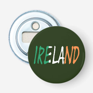 Irland überschneidet sich auf irischer Flagge Flaschenöffner