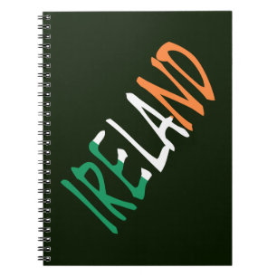 Irland überschneidet sich bei Irish Flag nbcn Notizblock