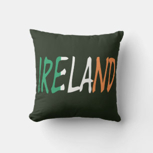 Irland überschneidet sich mit irischer Flagge Kissen