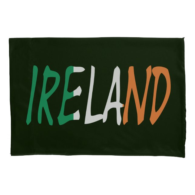 Irland überschneidet sich mit irischer Flagge Kissenbezug (Vorderseite)