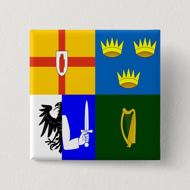 Irland Vier Provinzen Button (Vorderseite)