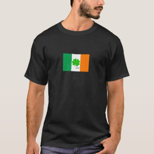 Irland & vierblättriges Kleeblatt, irische Flagge T-Shirt