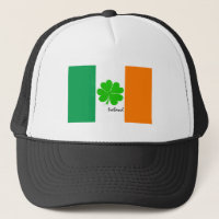 Irland & vierblättriges Kleeblatt, irische Flagge 