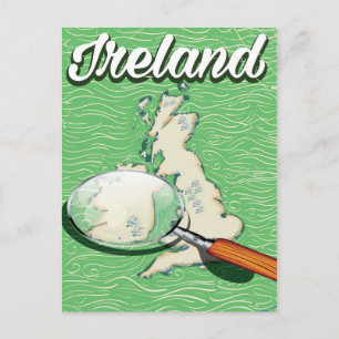 Irland Vintage Reiseposter Postkarte