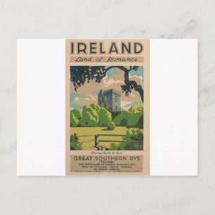 Irland Vintage Travel Postkarte