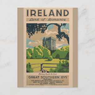 Irland Vintage Travel Postkarte