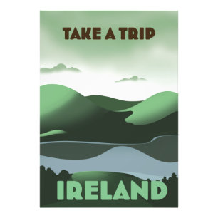 Irland Vintages Reiseplakat Fotodruck