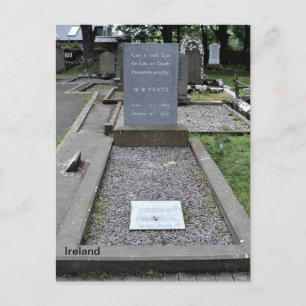 Irland W. B. Yeats graben in Drumcliff, Grafschaft Postkarte
