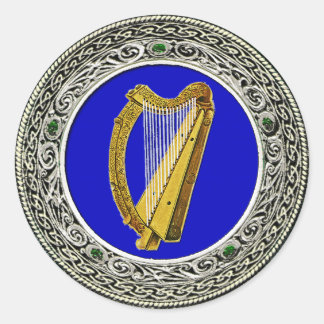 Irland Waffen Runder Aufkleber