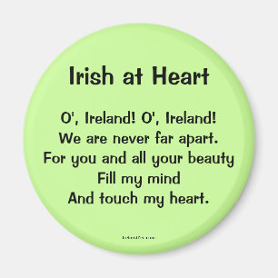 Irlandais au coeur proverbe Magnet