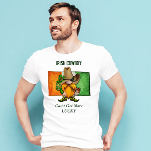Irlandais Cowboy Gnome Lucky T-Shirt