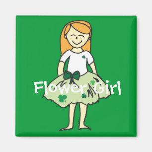 Irlandais Flower Girl Magnet