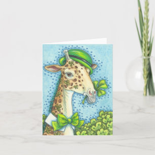 IRLANDAIS GIRAFFE ST. CARTE DE REMARQUE JOUR DE PA