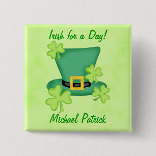 Irlandais pour un jour St. Patrick's Name Badge Pi