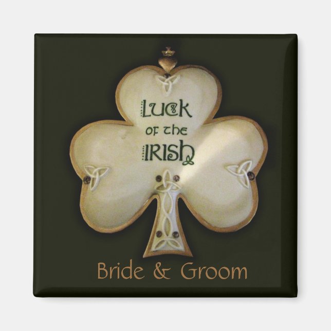 Irlandais Shamrock Magnet (Devant)