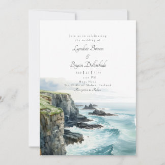 Irlande Falaises de Moher Faire-part de mariage
