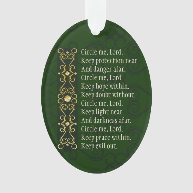 Irlande Prayer Circle Me Lord Noël personnalisé (devant)