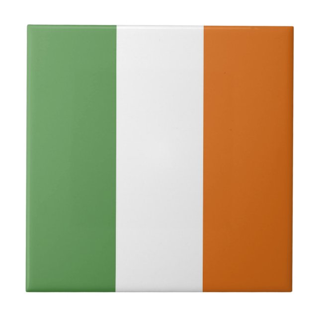 Irlandflagge Fliese (Vorderseite)