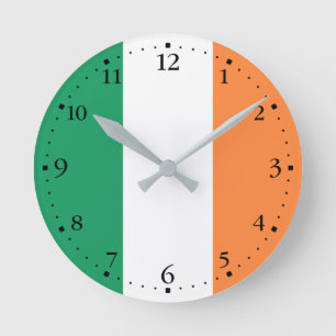 Irlandflagge Runde Wanduhr