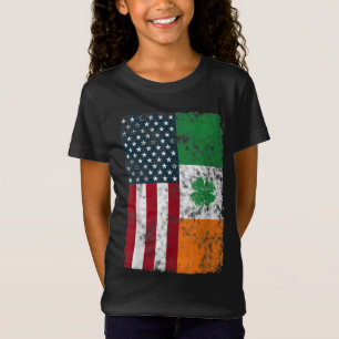 Irlands amerikanische Flagge Dual Citizen Patrioti T-Shirt