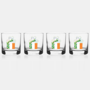 Irlands Flagge füllen Whiskyglas