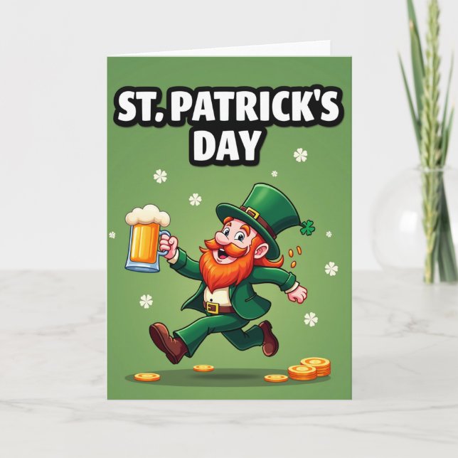 Irlands Glück St. Patrick Karte (Vorderseite)