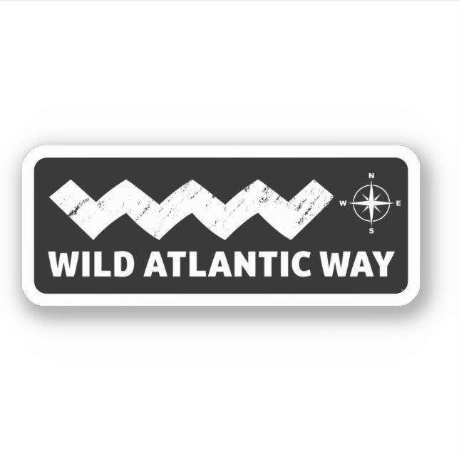 Irlands Küstenreise zum wilden Atlantik Aufkleber (Vorderseite)