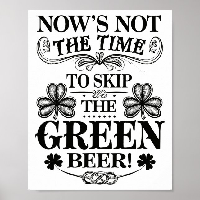 Irlands Patty grün St. Paddy lustig Saint Patricks Poster (Vorne)