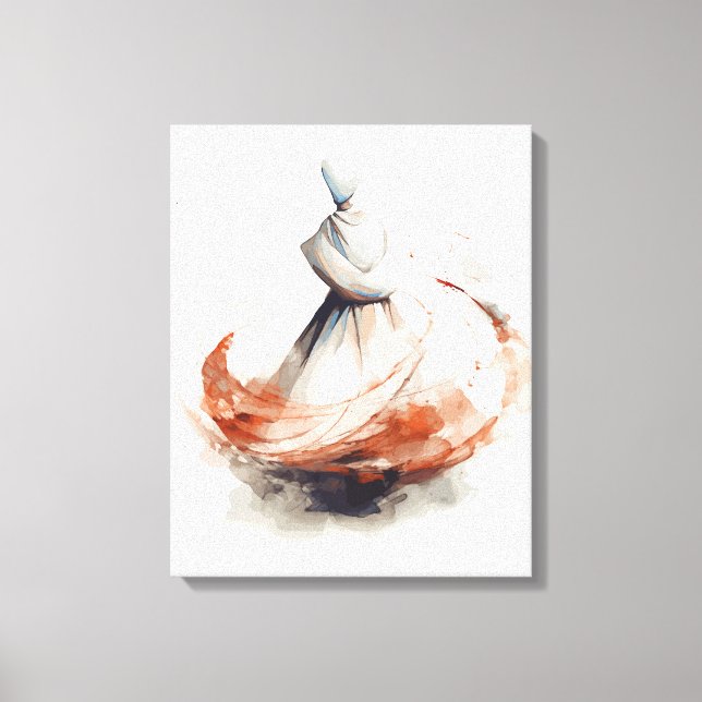 Irling Dervish Illustration Leinwanddruck (Vorderseite)
