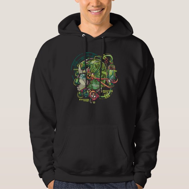 IRobot Go Green Hoodie (Vorderseite)