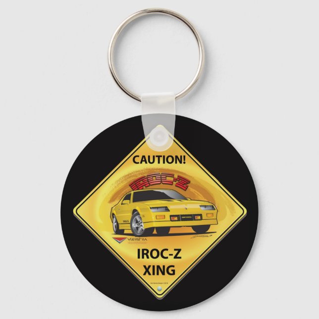 IROC84-2Black Schlüsselanhänger (Vorderseite)