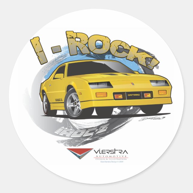 IROC-Z RUNDER AUFKLEBER (Vorderseite)
