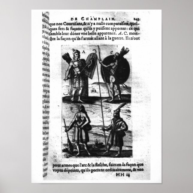 Irokesen aus Neufrankreich Poster (Vorne)