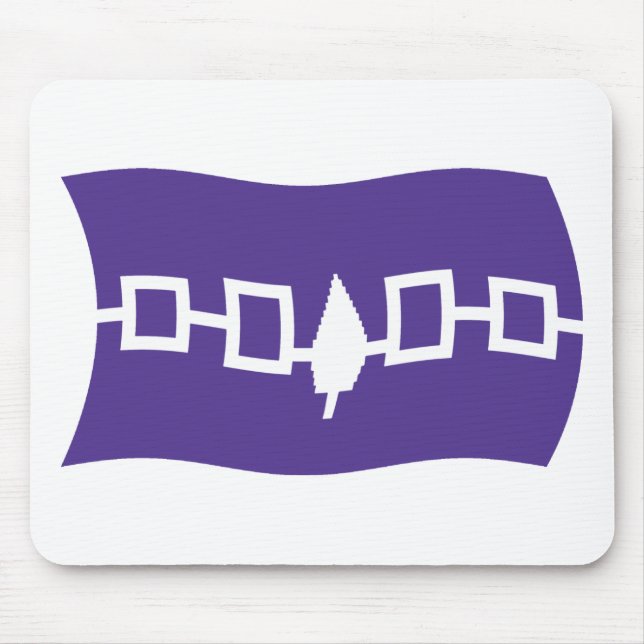Irokesen-Konföderation Flagge Mauspad (Vorne)