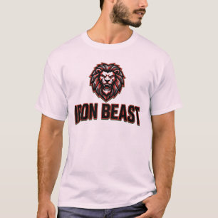 Iron Beast Gym Logo Workout-T-Shirt T-Shirt
