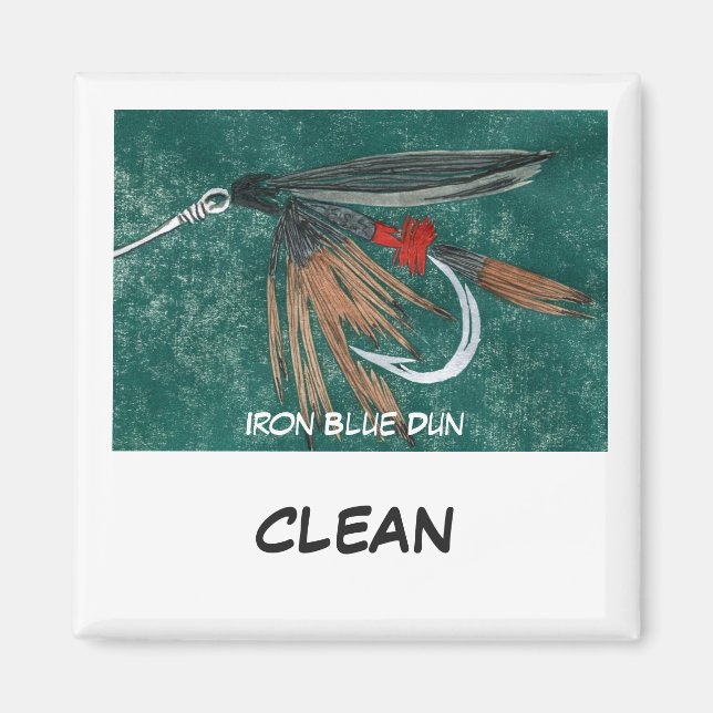 "Iron Blue Dun" Dish Washer Status Magnet (Vorne)