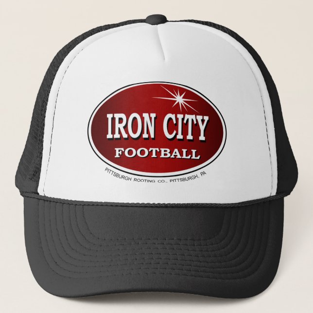 Iron City Football Pittsburgh Truckerkappe (Vorderseite)