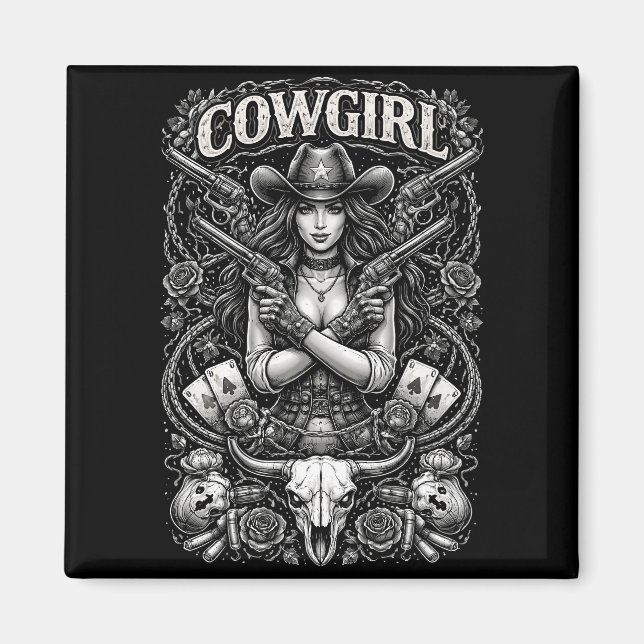 Iron Cowgirl Magnet (Vorne)