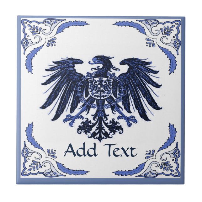 Iron Eagle Tile, Dutch Look, Personalize Fliese (Vorderseite)