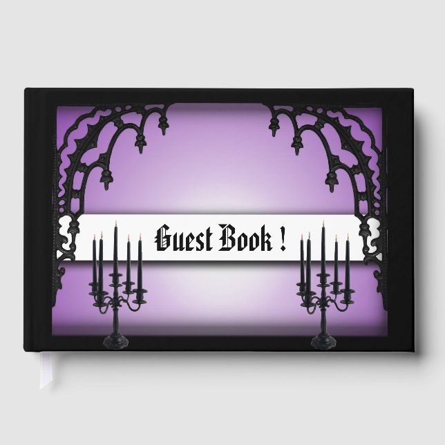 Iron Gates Lila Gothic Gästebuch (Vorderseite)