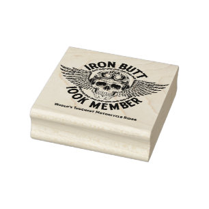 Iron Hintern Wood Art Briefmarke Gummistempel