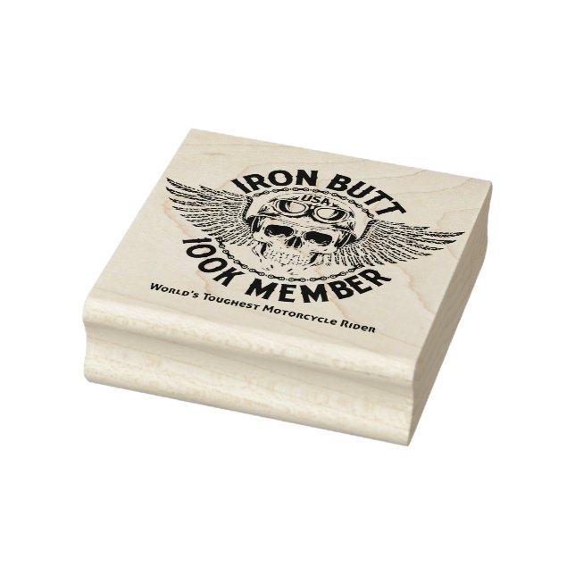 Iron Hintern Wood Art Briefmarke Gummistempel (Stempel)